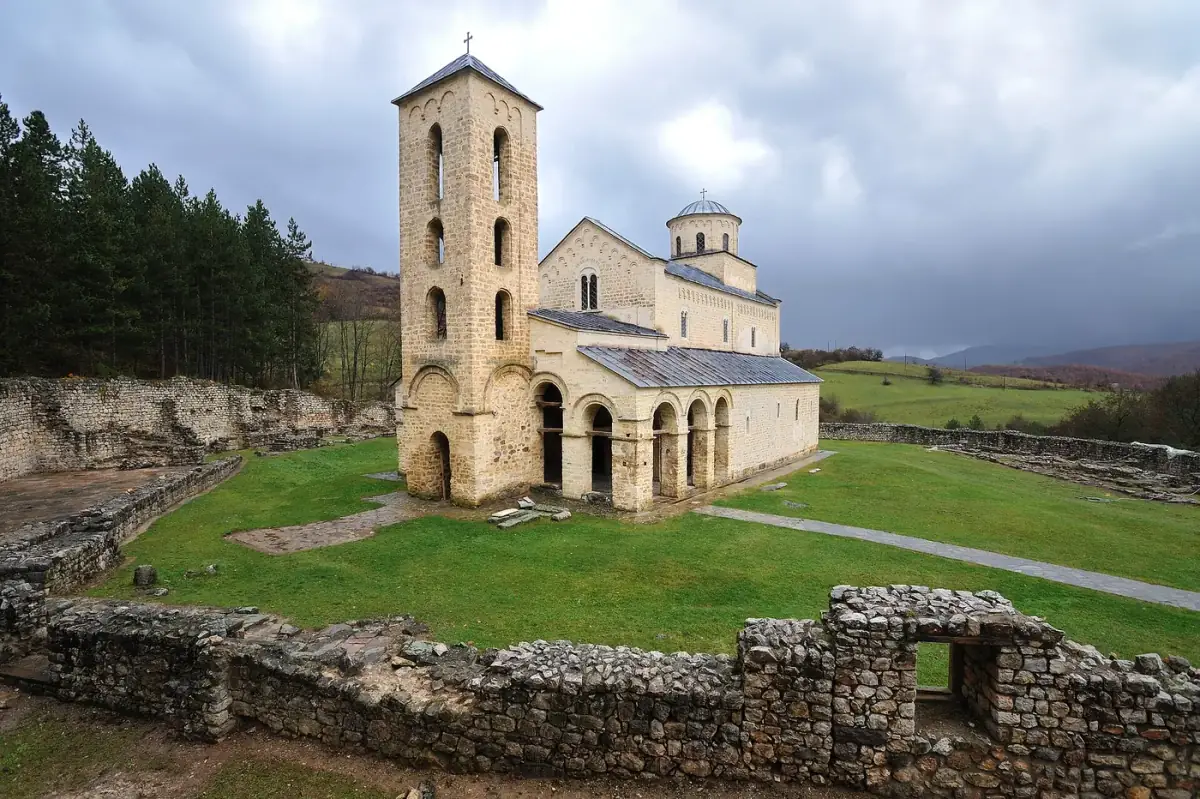 Sopoćani monastery and its bell tower